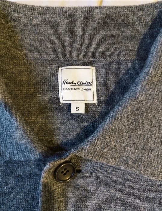Bluza barbateasca Cardigan Hardy Amies Savile Row London din lană