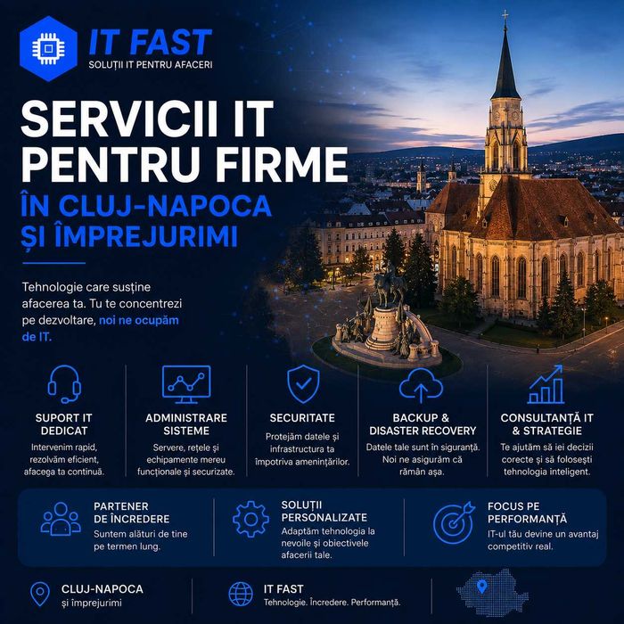 Administrare IT Firme Cluj-Napoca – Suport și Mentenanță IT