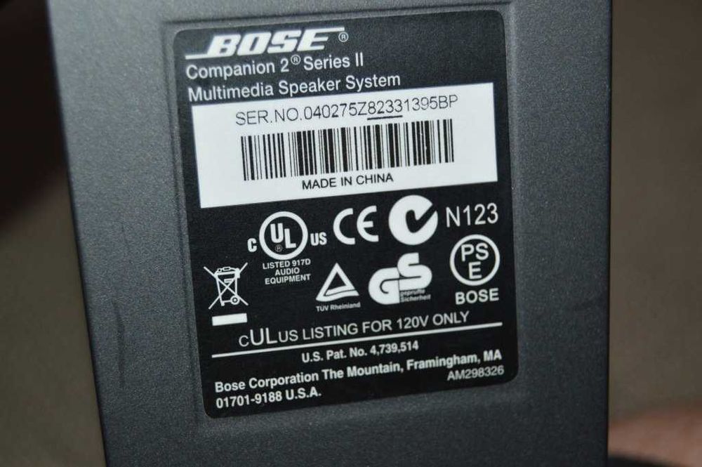 Boxe PC Bose Companion 2 Series II