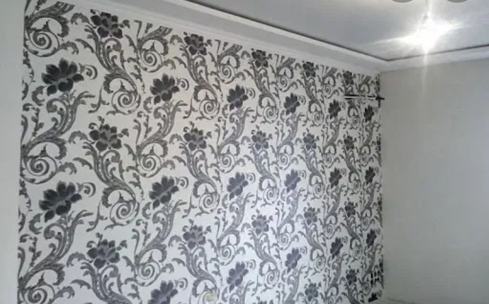 Поклейка обоев ...