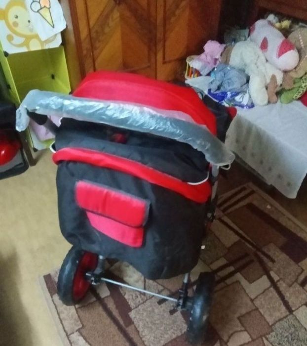 Carucior Carut Copil - Jolly Kids Sport Rosu , CA NOU ! doar Rm.Valcea