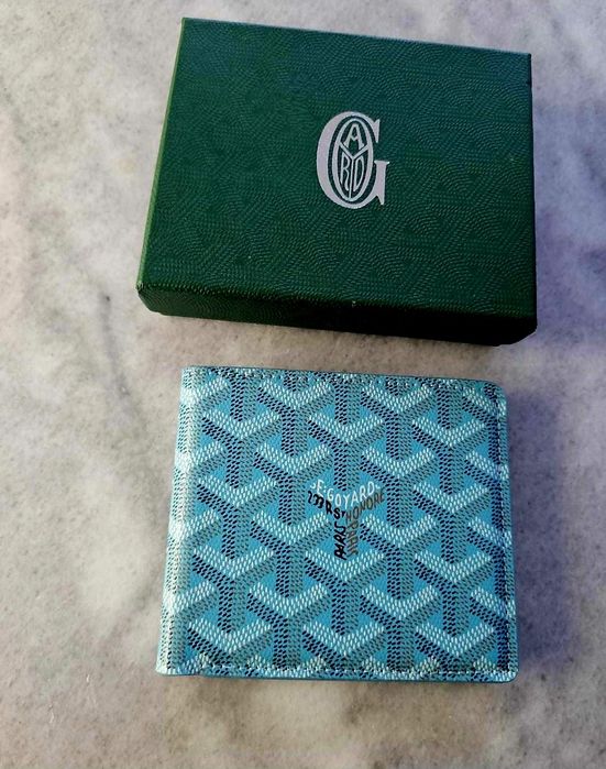 Portofel goyard nou cutie albastru baby blue