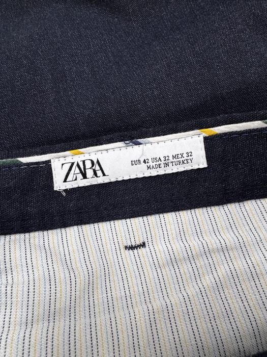 2 Pantaloni Zara barbati albastru inchis