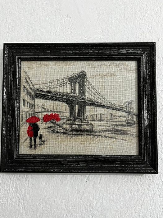 10броя гоблени Градовете на Милена стил -рамкирани