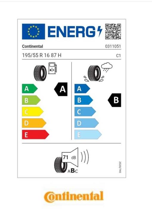 Anvelope vară Continental EcoContact 6 195/55 R16 H ( DOT 1225 )