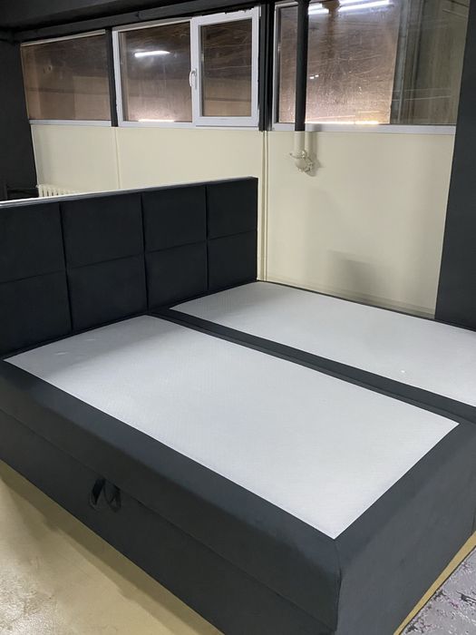 Pat matrimonial, Clasic European Premium 200x200 cu saltea inclusa