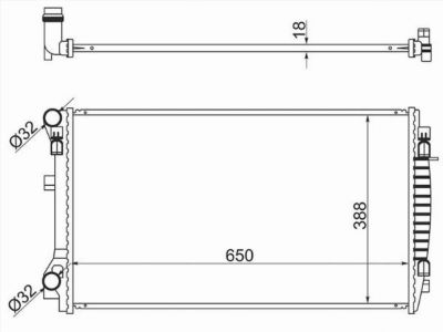 Радиатор  Audi A3
