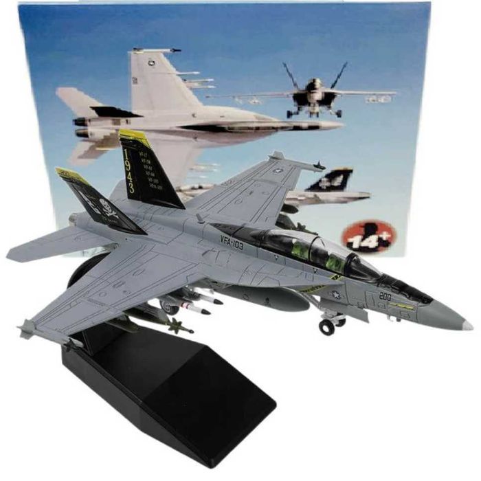 Macheta avion metalica F/A-18F VFA-103 Super Hornet Pirate Ghost