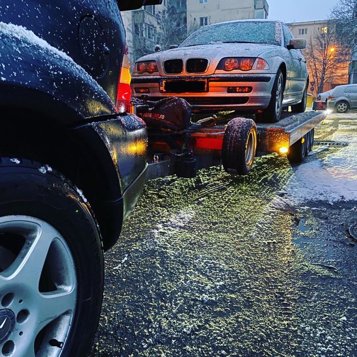 Timisoara tractari auto non stop platforma slep remorcari autostrada A