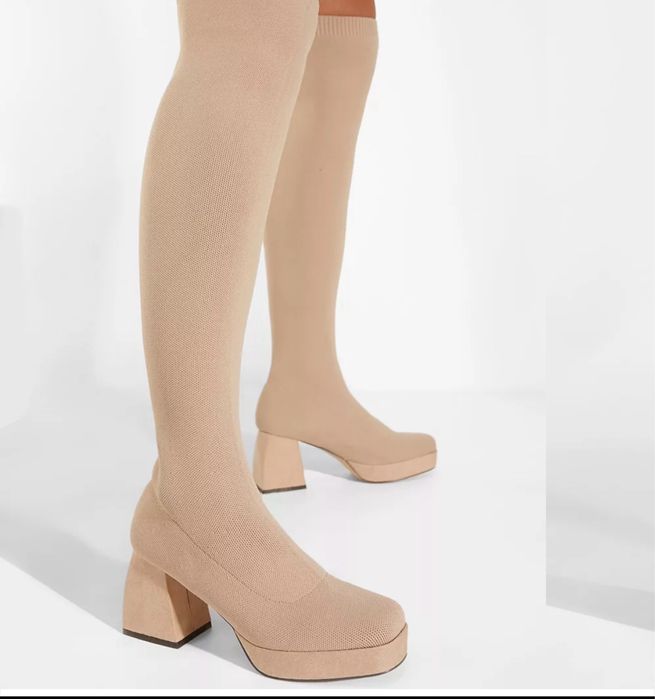 дамски боти/чизми бежови