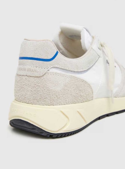 Скосени спортни обувки от велур и текстил Pepe jeans london