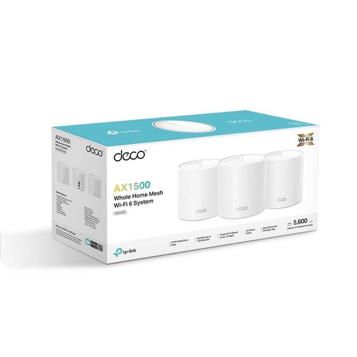 Router TP-Link Deco X10 (1-2-3-pack) Домашняя Mesh Wi-Fi 6 AX1500