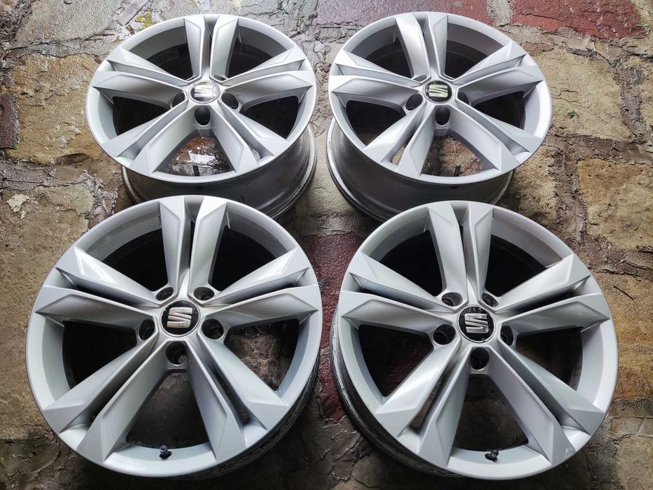 VW Skoda Seat 5x112 - 17 цола оригинални лети джанти Seat 5х112