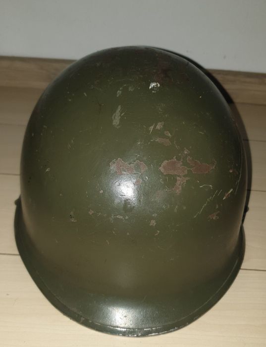 Casca militara USA ww2 M1 din dotarea armatel Belgiei