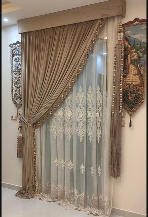 Комплект штор и тюль продам Алматы срочно!!! Новый