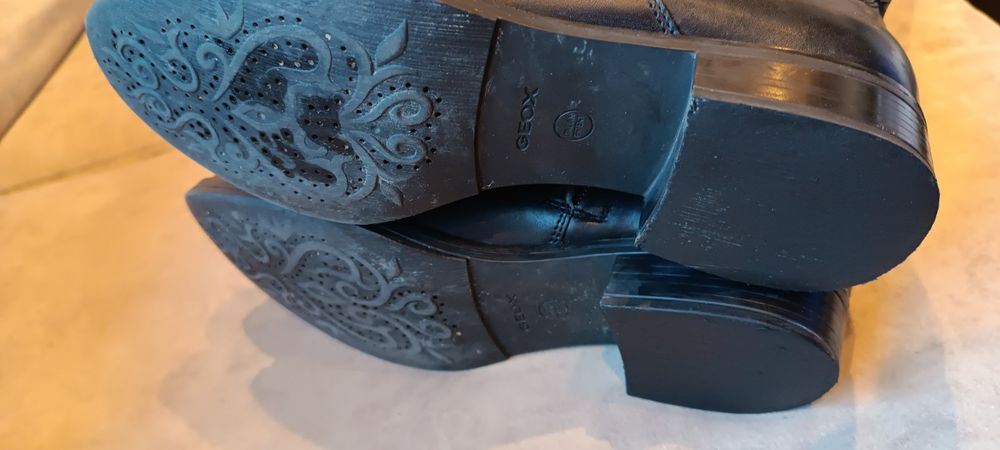 Дамски ботуши естествена кожа Geox