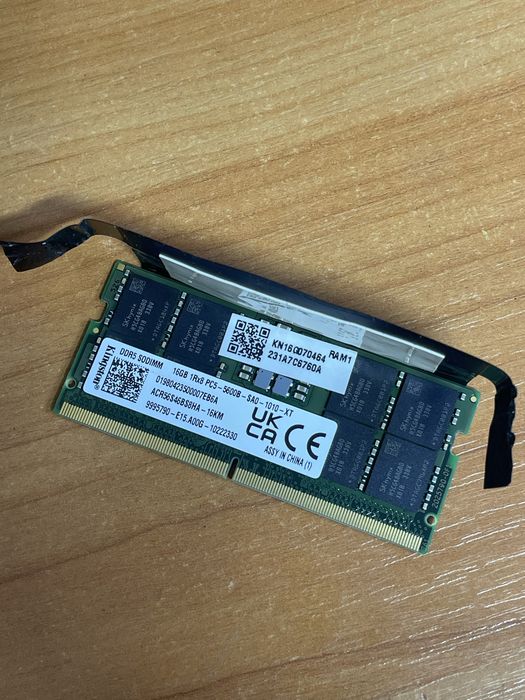Озу 16 гб DDR 5  Kingston оригинал