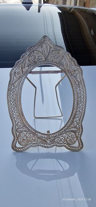 Подставка для фотографий. Серебро,100% ручной работы, в идеальном сост