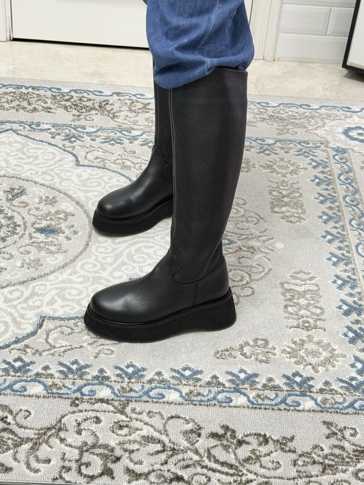 Сапоги эко кожей