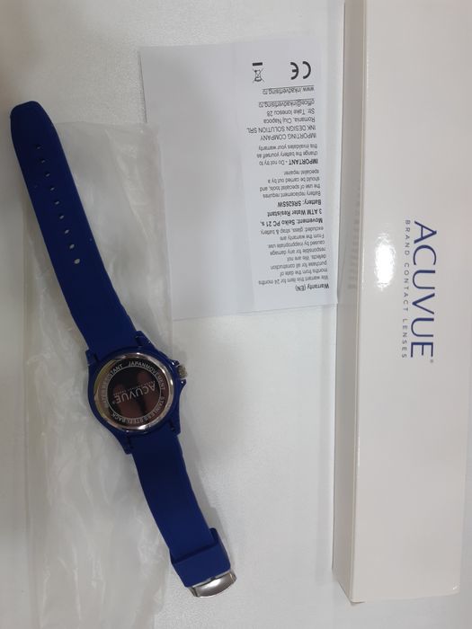 Ceas Acuvue nou sigilat 3ATM fosforescent