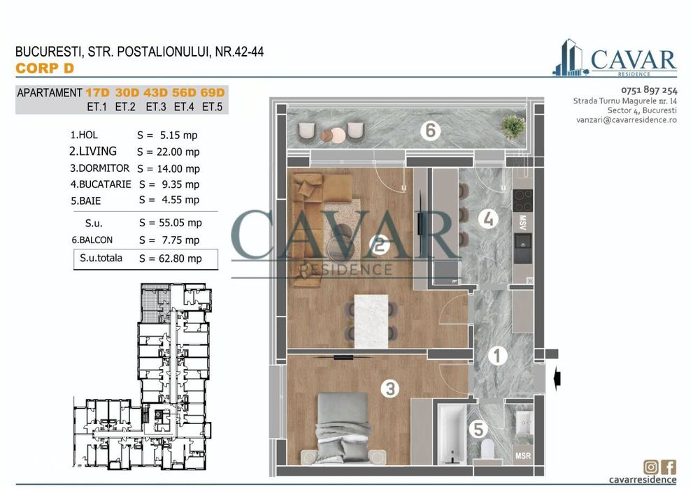 Alege respinsabil. Alege Cavar Residence