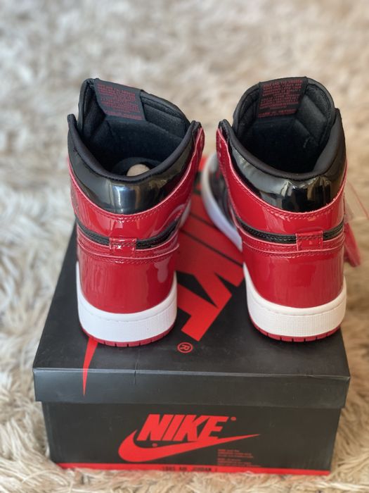 Air Jordan 1 Retro High Patent Bred Full Box Verificare Colet 35,5-45