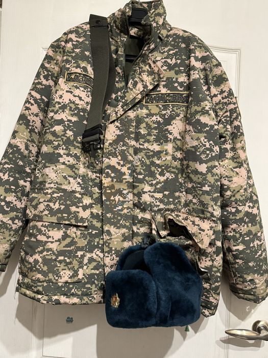 Камуфляж зимний бушлат