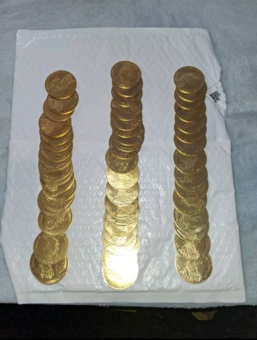 Vand monede placate cu aur de 24k Franc Iosef 4 ducat