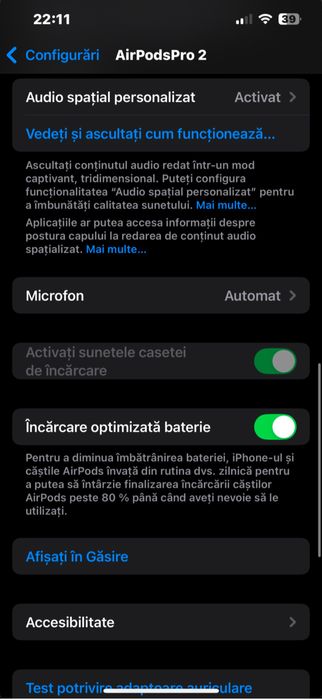 Casti AirpodsPro2 generatia a 2 a