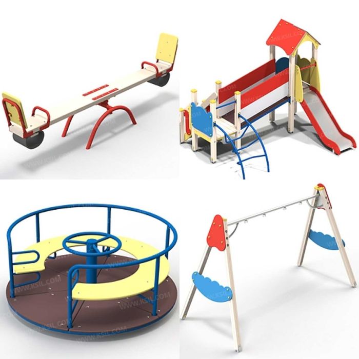 Детские площадки КСИЛ качели карусели горки воркаут Болалар майдончаси