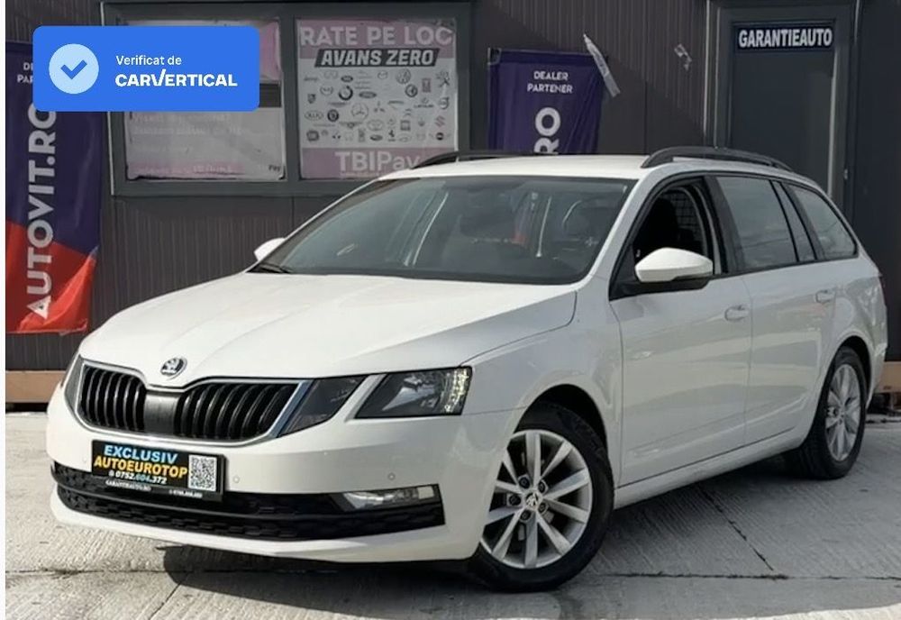 Skoda Octavia carvertical+garantie3ani/45miikm+plin combustibil+revizie+nr roșii+asi