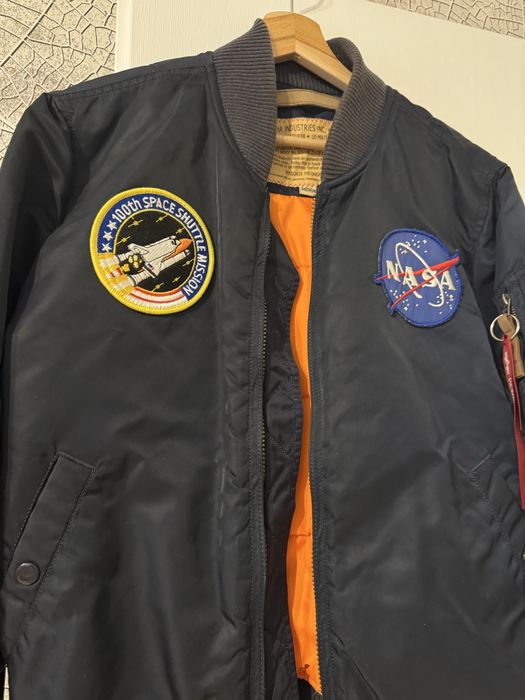 Geaca jacheta bomber Alpha Industries bleumari