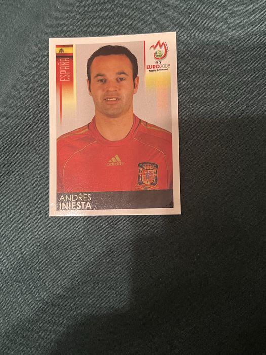 Stiker Iniesta panini Euro 2008