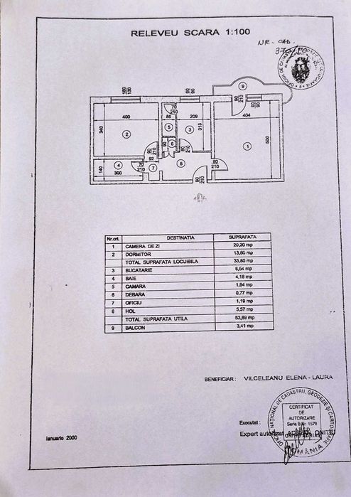 Apartament 2 camere 13 Septembrie Prosper confort 1 decomandat mobilat si utilat