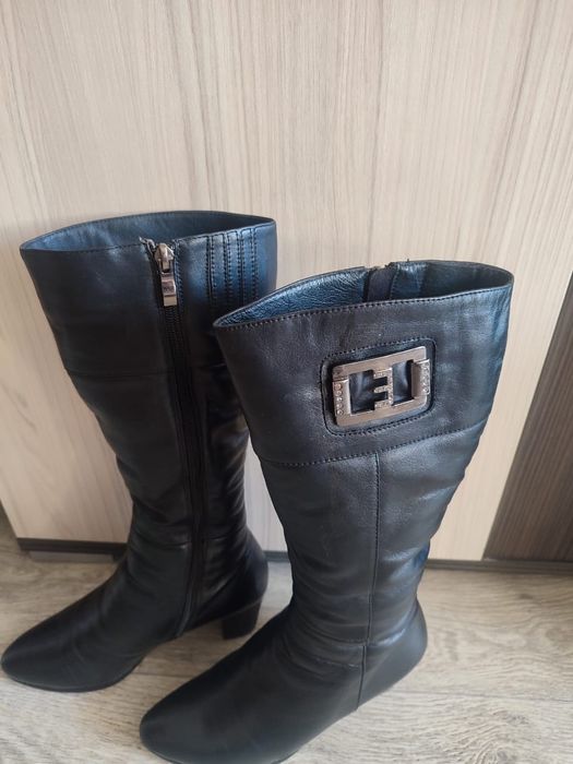 Продам сапоги, кожаные
