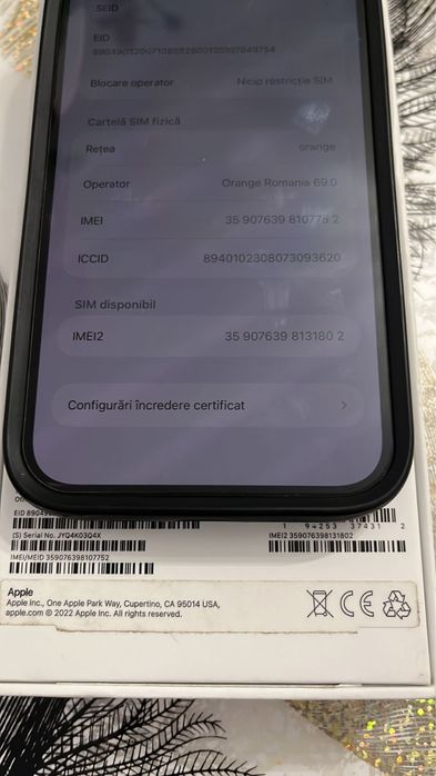 Se vinde iPhone 14 Plus 128 GB blue