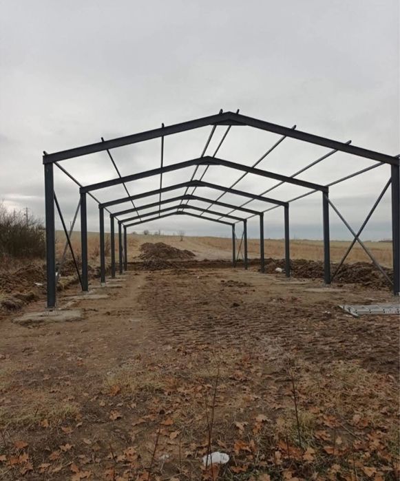 Vand hala metalica 10x30x4 STOC structura completa