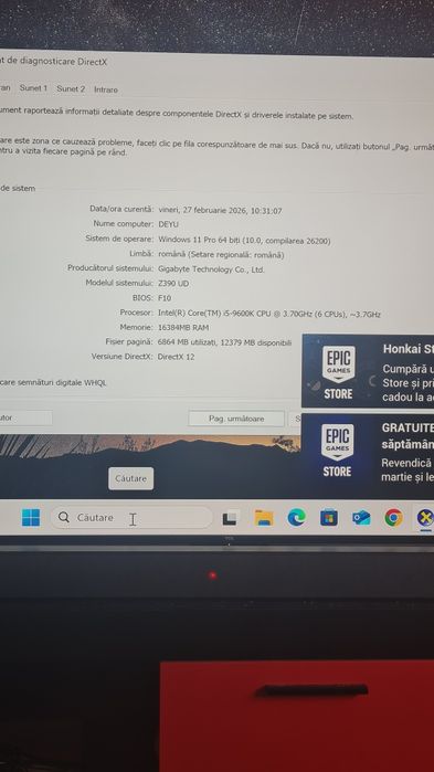 Schimb PC Gaming i5 9600K + GTX 970 + 16GB RGB → Upgrade + Diferenț