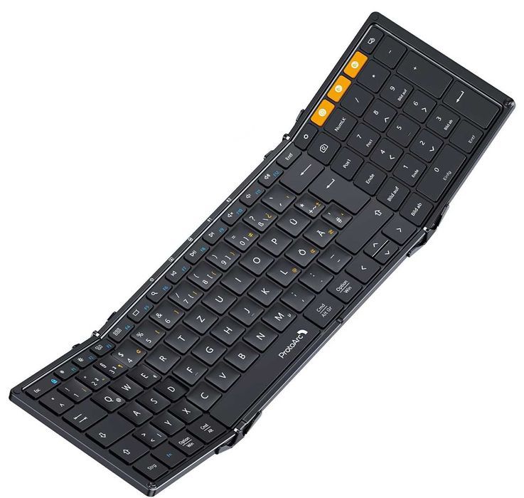 Tastatura pliabila full-size ProtoArc XKM01, Bluetooth 2.4G, neagra