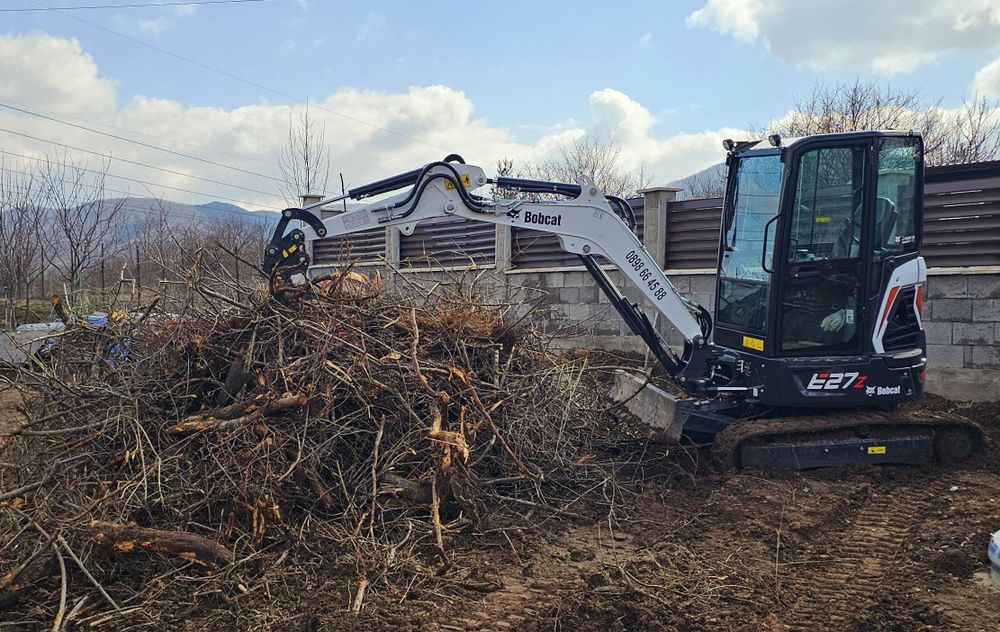 Услуги с мини багер Бобкат