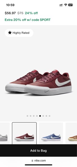 Кроссовки Nike court shot (оригинал)