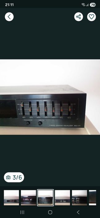 egalizator Sony SEQ-411 cu analizor spectral