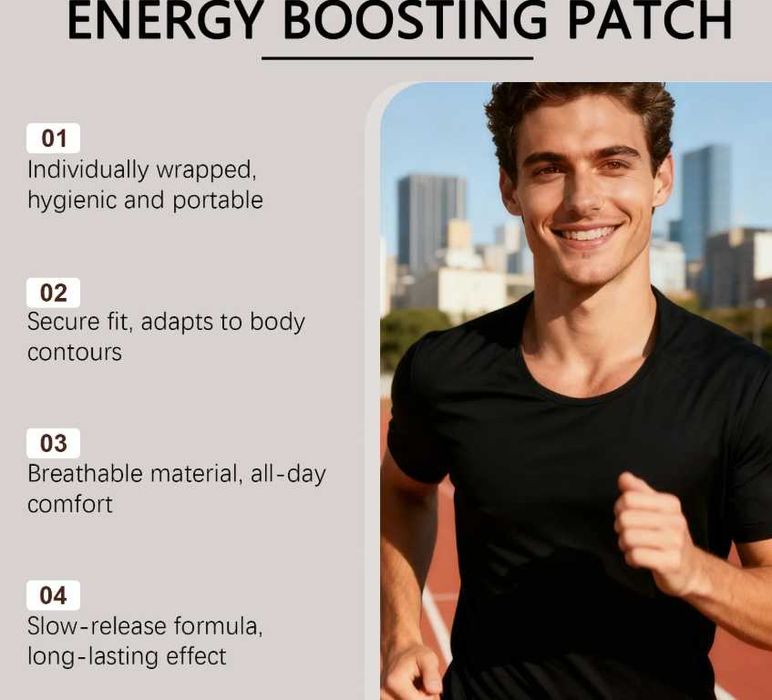 Energy-Boosting Patch Enhancement Energy Enhancer Пластири за Повишаване на Енергията Уелнес Пластир Eнергиен Дар Бдителност Мотивация Грижа за Тялото