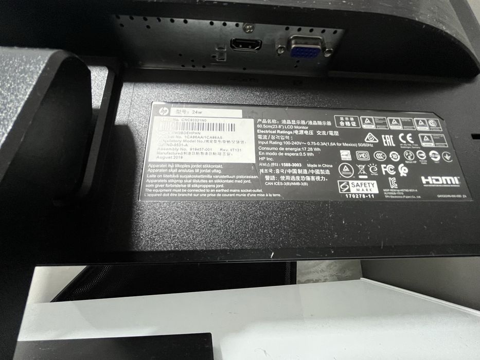 Монитор HP IPS fullHD 24