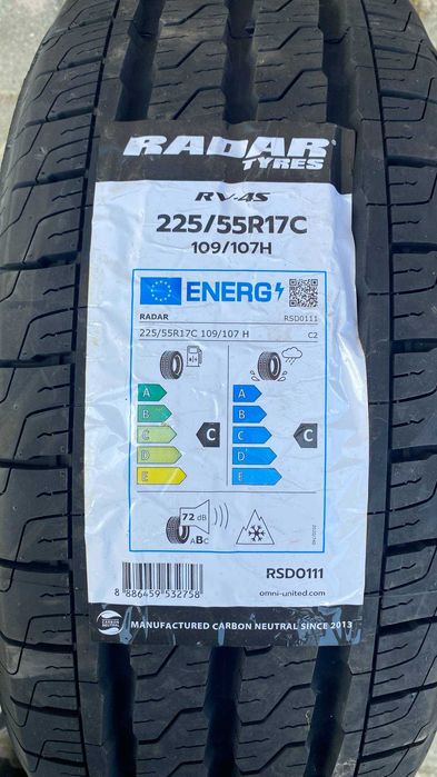 225 55 17 C set 2 buc anv  noi  m-s  DOT 2024 pt greutate