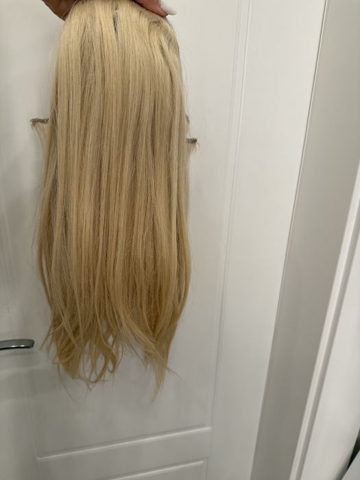 Екстеншън /Премиум естествена коса 50 см | Русa | Отлично състояние