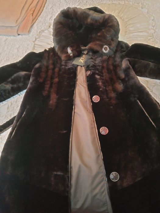 Шуба Мутон размер 44