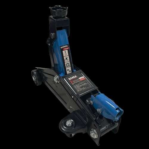 Хидравличен крик 2 тона HAWEK + Стойки за автомобил 2 броя 3 тона
