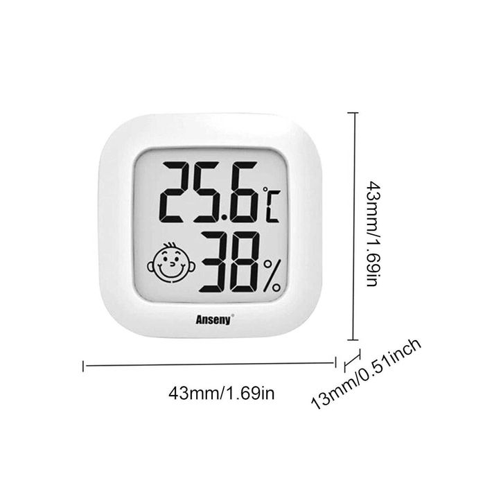 Termometru digital cu higrometru pentru interior design modern 4.5 cm