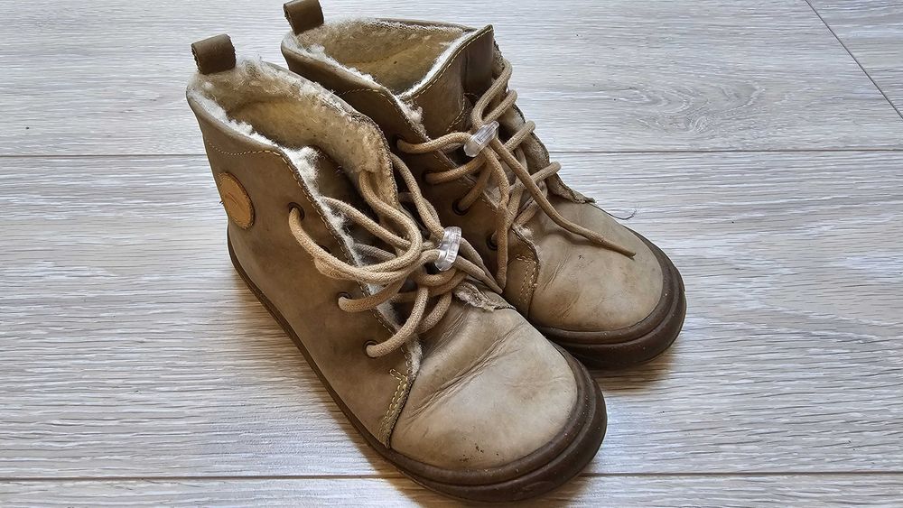 Ghete Barefoot iarna Tikki piele naturala imblanite nr 28 + ghete Reserved imblanite nr 27